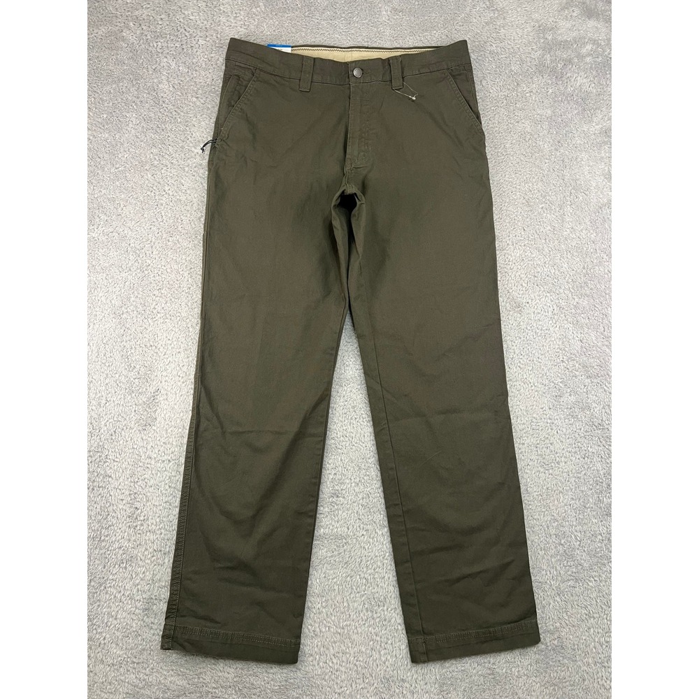 Columbia Flex ROC Pants Mens 34x32 Green NWT Regular Fit Chino